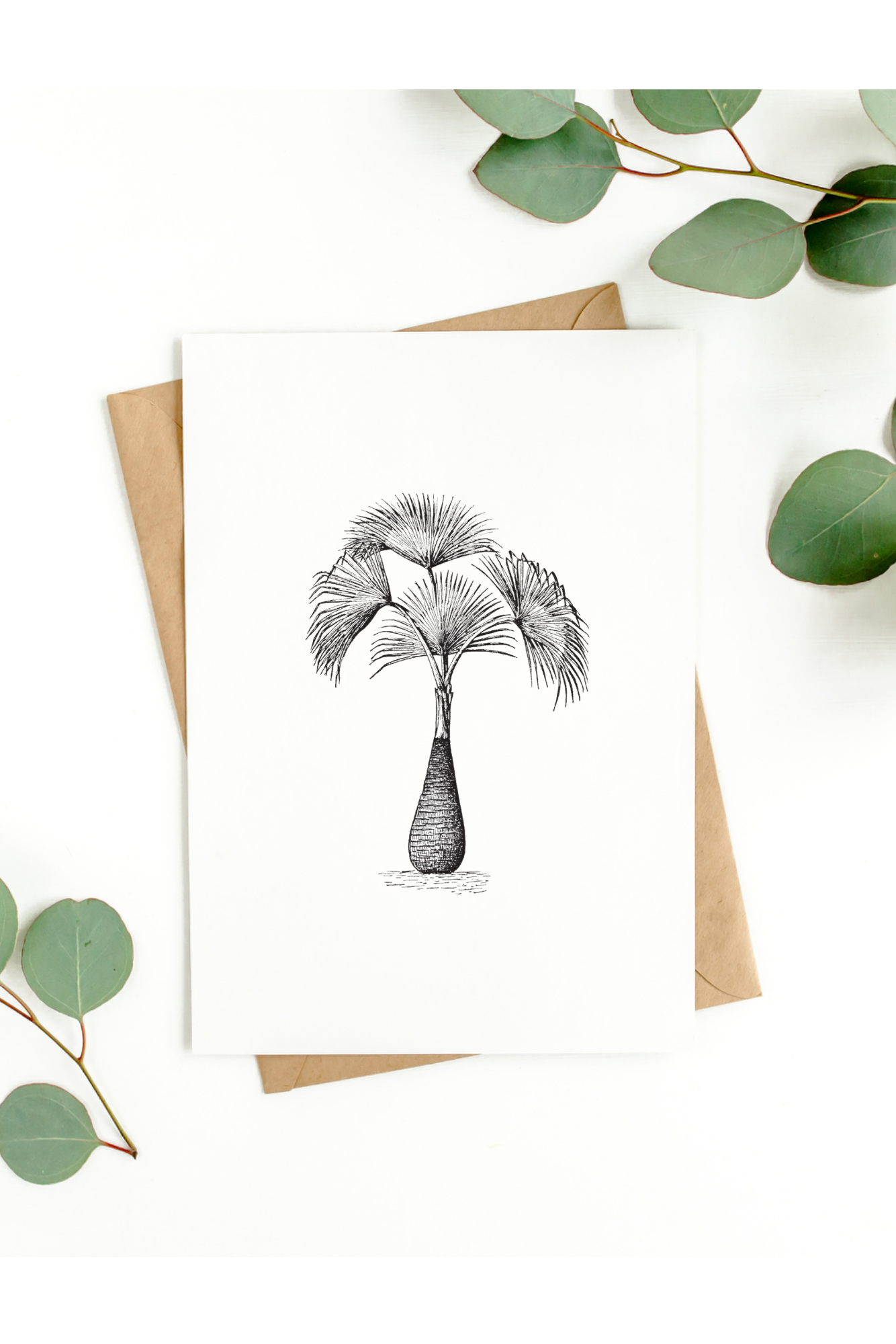 Palm tree greeting card