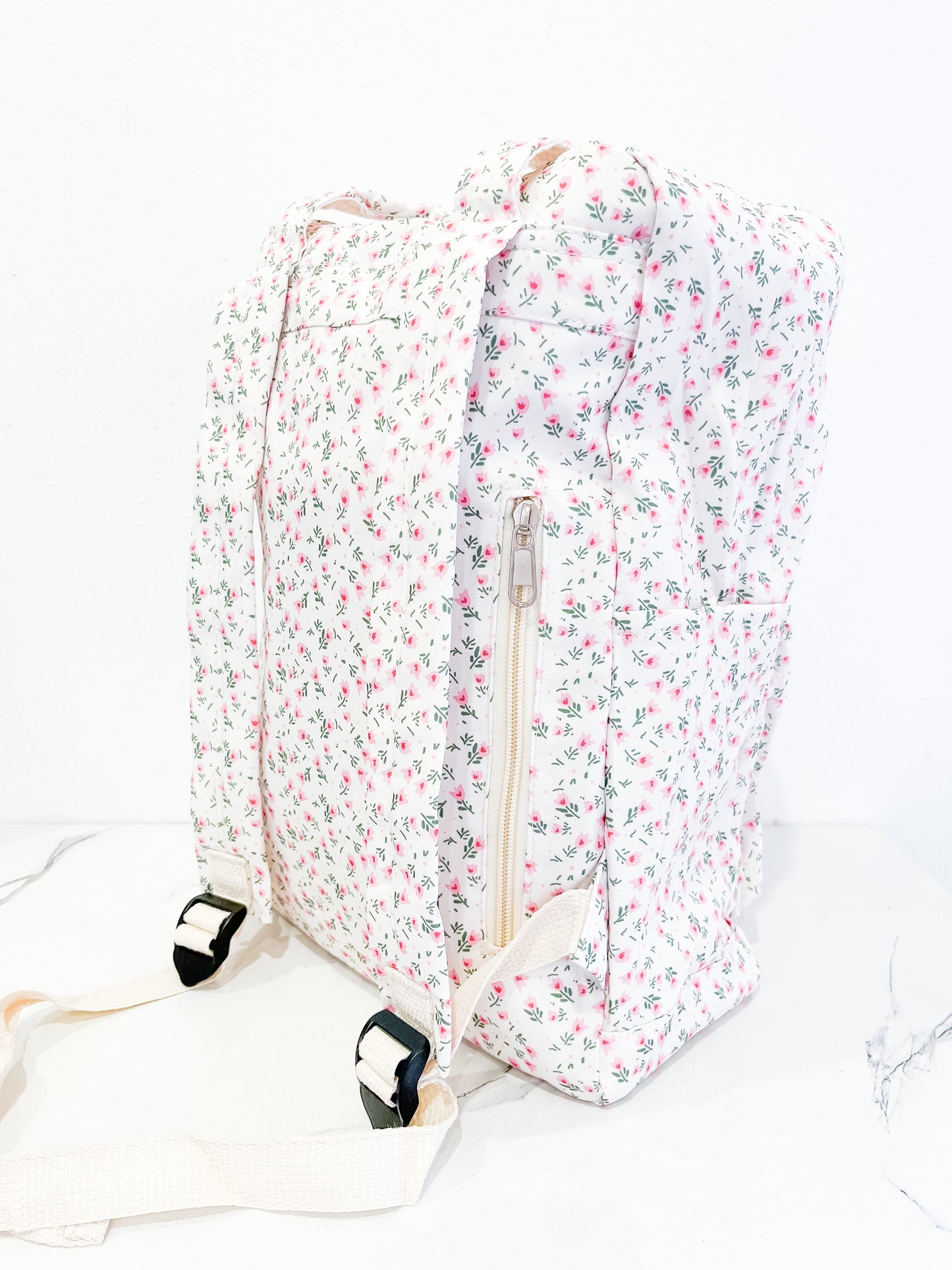 Tulip Floral Print Backpack